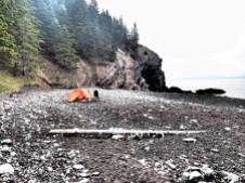 our tent site at Refugee Cove