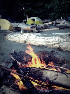 Tenting at Thrasher Cove